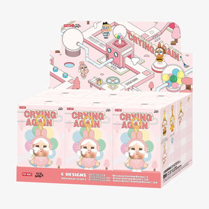 Pop Mart - Muñeco de peluche de vinilo original Crybaby Crying Again Series, paquete sorpresa ciego