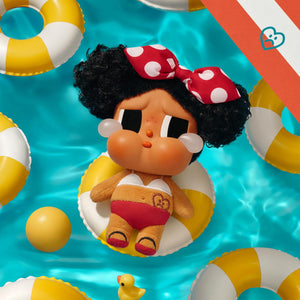 Pop Mart - Crybaby Vacation Mode On Serie Original de Vinilo y Peluche, Muñeca, Paquete Sorpresa Ciego