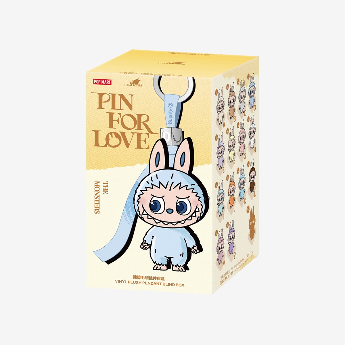 Pop Mart - Llavero de Peluche Original The Monsters Pin For Love A-M