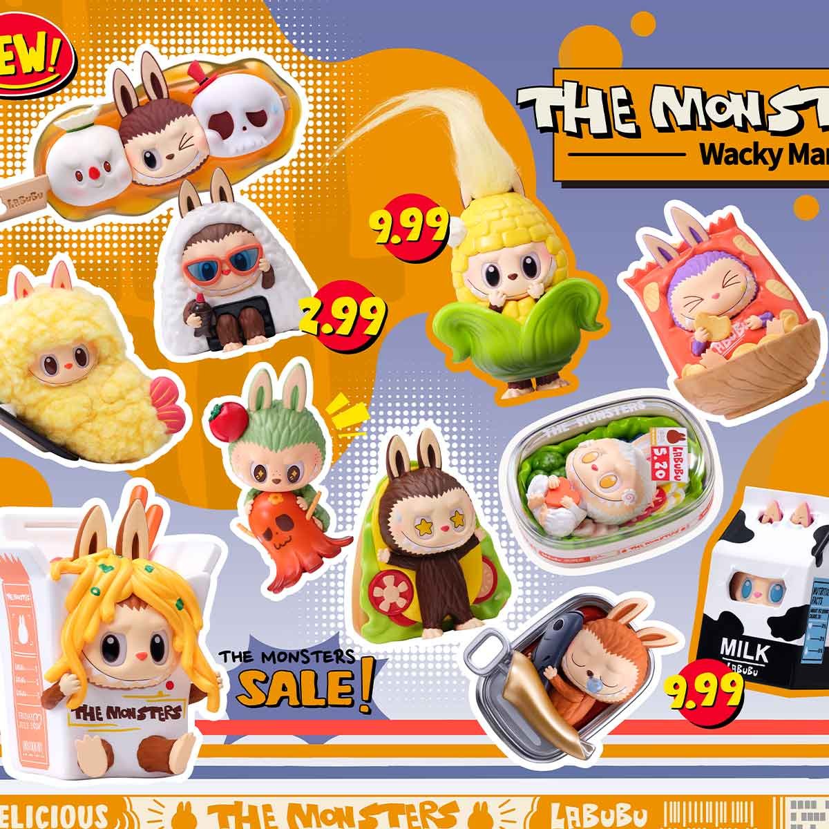 Pop Mart - Figura sorpresa de la serie original The Monsters Wacky Mart