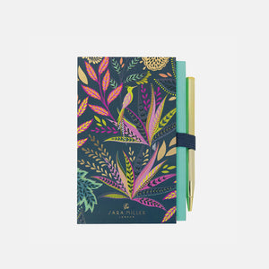 Portico Designs - Sara Miller: Bloc de notas mini y bolígrafo Botanic Paradise