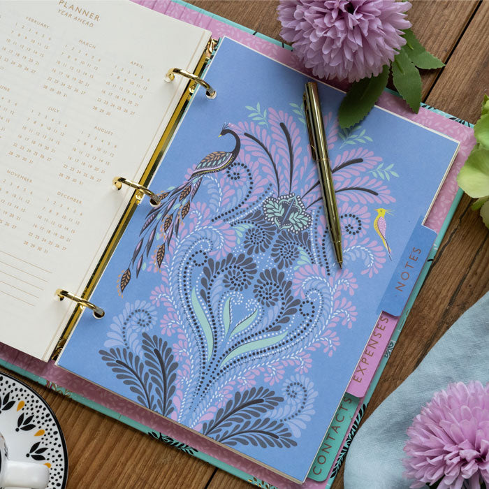 Portico Designs - Sara Miller: Agenda Organizadora Avestruz y Palmeras