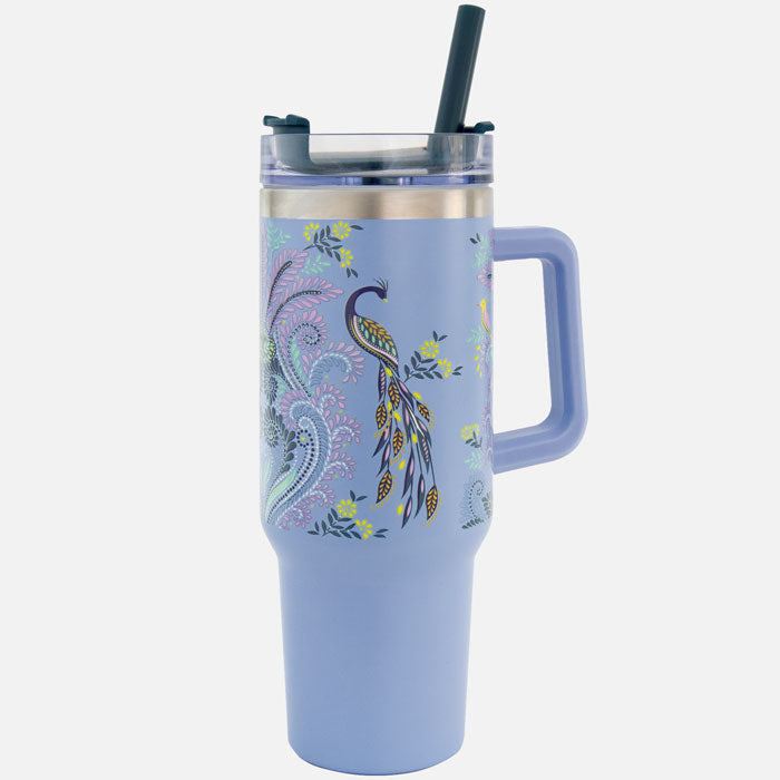 Portico Designs - Sara Miller: Botella de agua Savannah de 115 ML con pajita