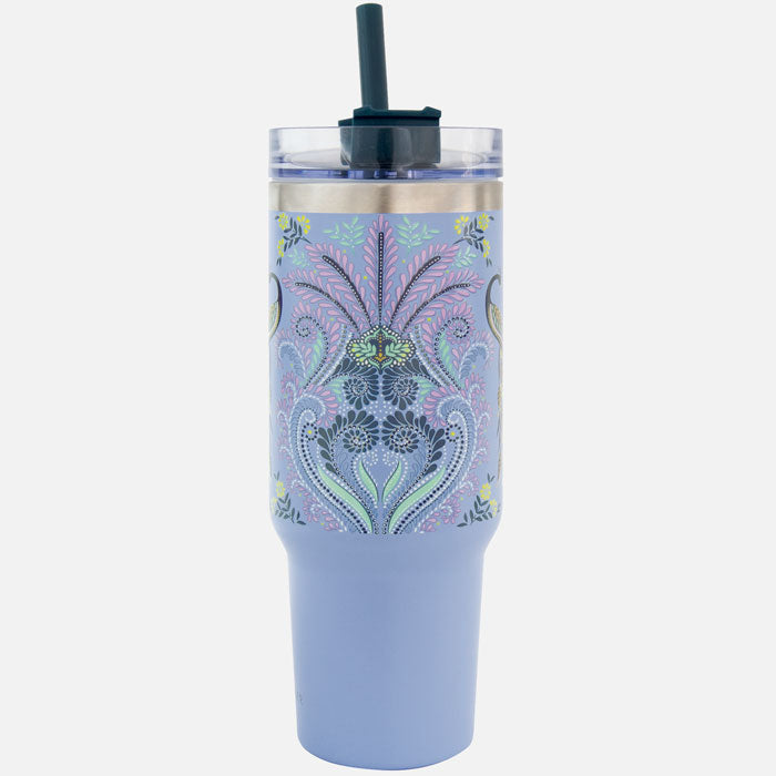 Portico Designs - Sara Miller: Botella de agua Savannah de 115 ML con pajita