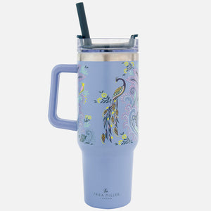 Portico Designs - Sara Miller: Botella de agua Savannah de 115 ML con pajita
