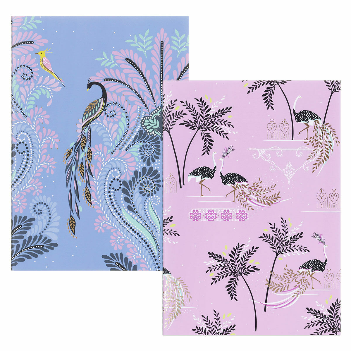 Portico Designs - Sara Miller: Juego de 2 libretas A5 Savannah
