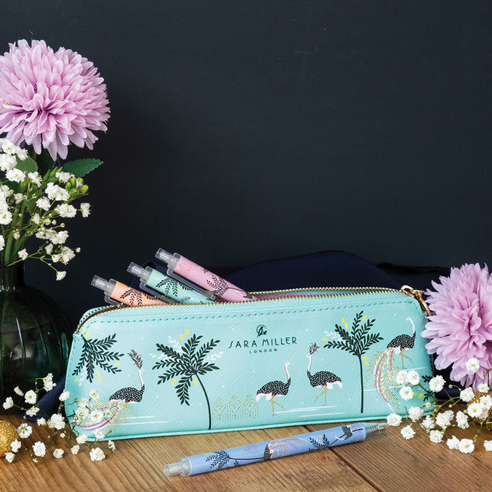 Portico Designs - Sara Miller: Set de 4 bolígrafos de gel Savannah
