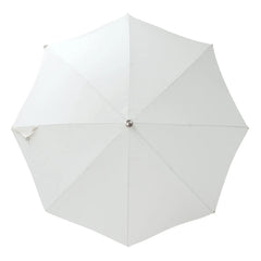 Business & Pleasure Co. - Sombrilla de playa premium con flecos | Blanca