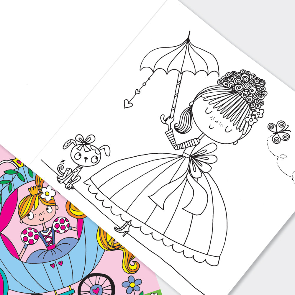 Rachel Ellen - Libro para colorear Princesa de Cuento de Hadas