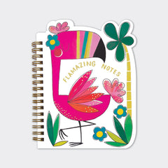 Rachel Ellen - Cuaderno de espiral con forma de flamenco