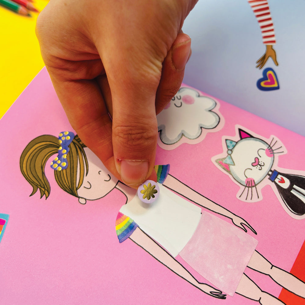 Rachel Ellen - Libro de colorear y actividades de la escena de pegatinas Grl Pwr