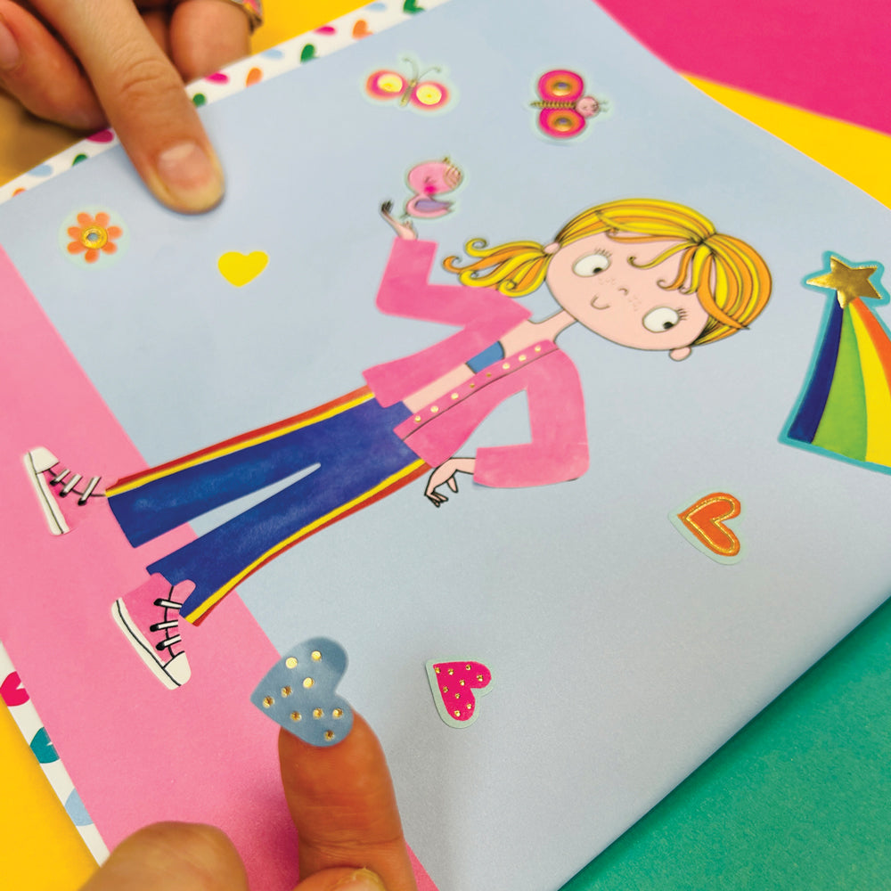 Rachel Ellen - Libro de colorear y actividades de la escena de pegatinas Grl Pwr