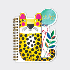 Rachel Ellen - Cuaderno de tapa dura con forma de leopardo