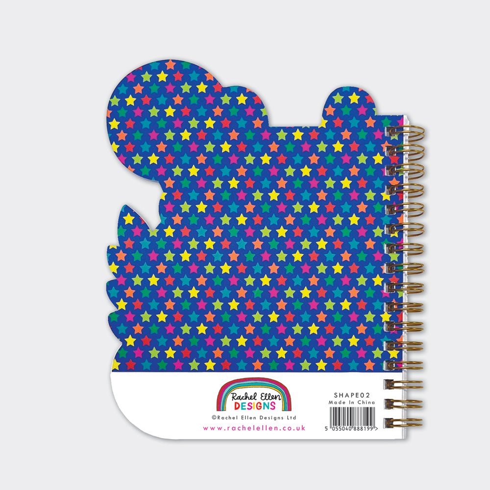 Rachel Ellen - Cuaderno de tapa dura con forma de leopardo
