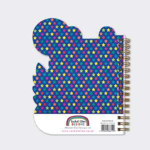Rachel Ellen - Cuaderno de tapa dura con forma de leopardo
