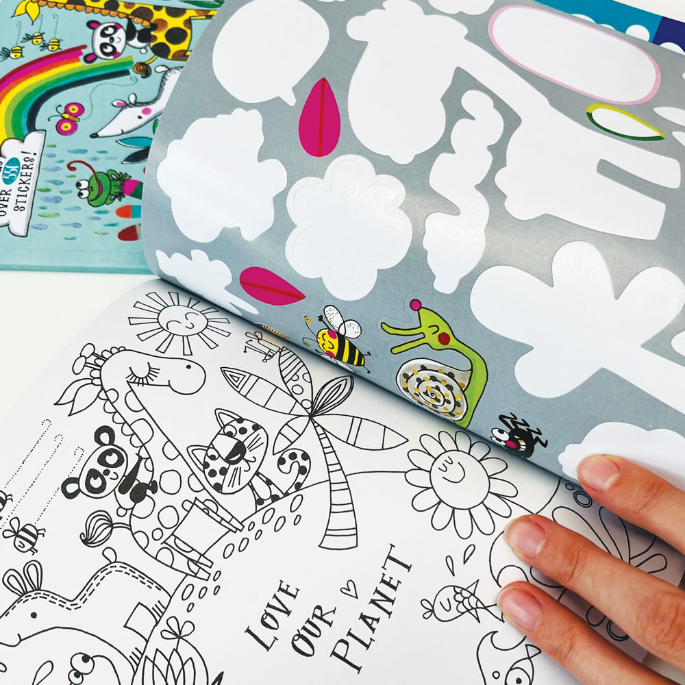 Rachel Ellen - Nuestro Planeta de Amor Libro de Colorear y Pegatinas