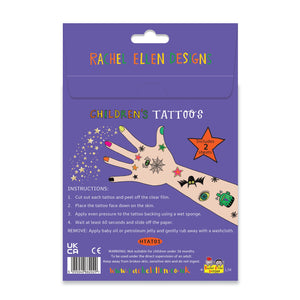 Rachel Ellen - Tatuajes temporales infantiles de Halloween espeluznantes