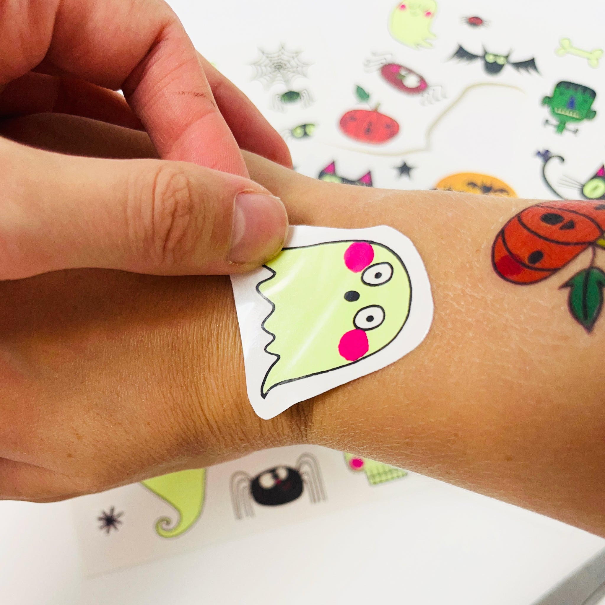 Rachel Ellen - Tatuajes temporales infantiles de Halloween espeluznantes