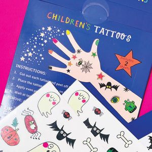 Rachel Ellen - Tatuajes temporales infantiles de Halloween espeluznantes