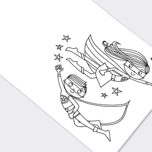 Rachel Ellen - Libro para colorear Superhéroe