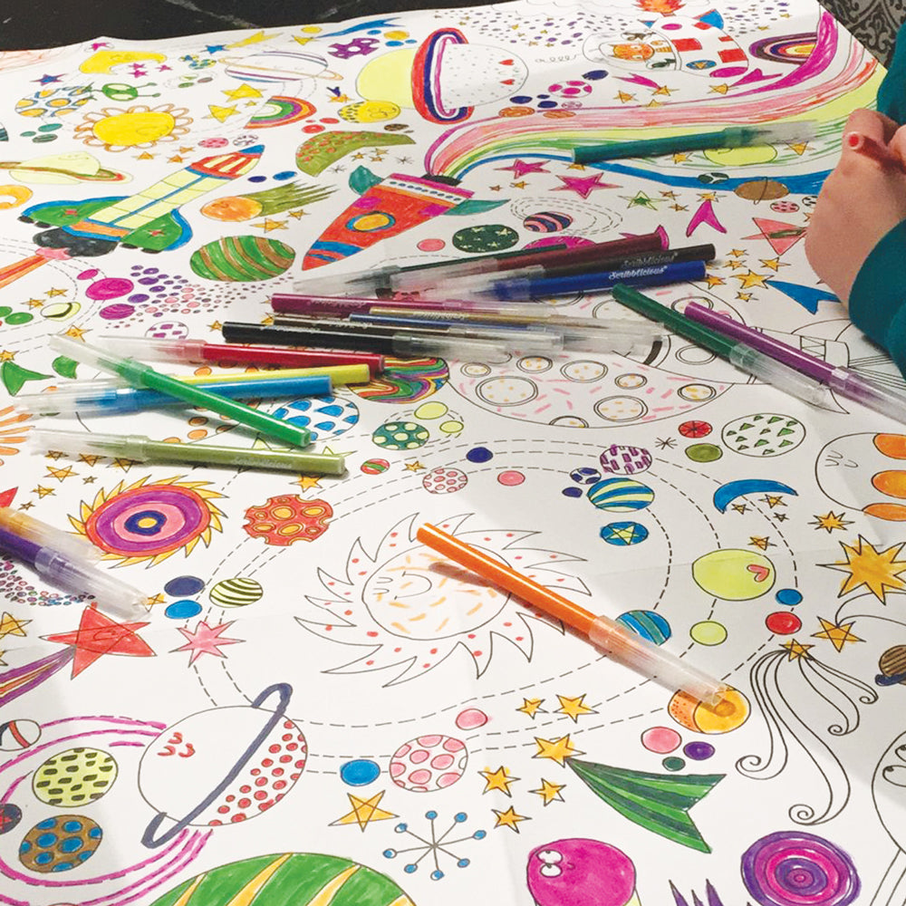Rachel Ellen - A la luna, láminas para colorear