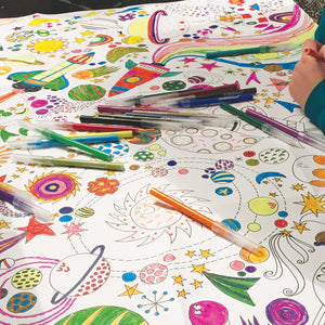 Rachel Ellen - A la luna, láminas para colorear