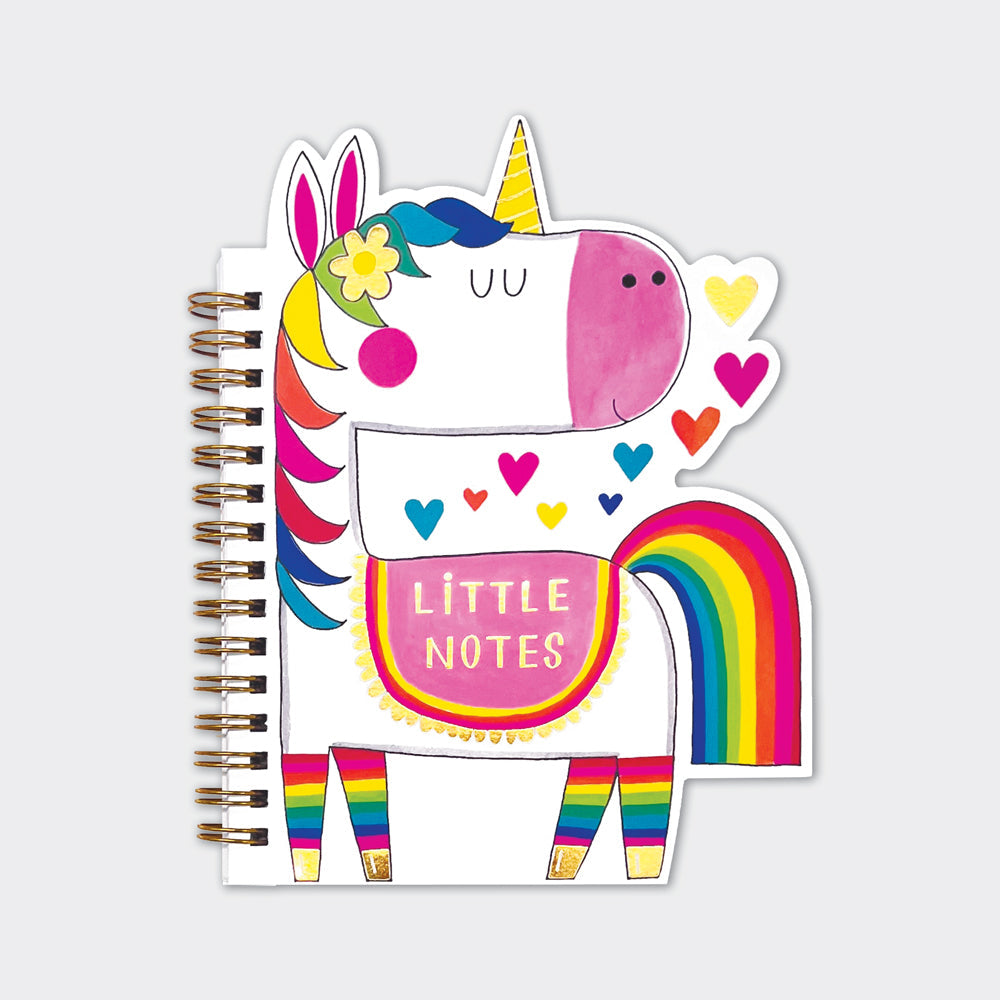 Rachel Ellen - Cuaderno de espiral con forma de unicornio