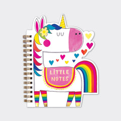Rachel Ellen - Cuaderno de espiral con forma de unicornio
