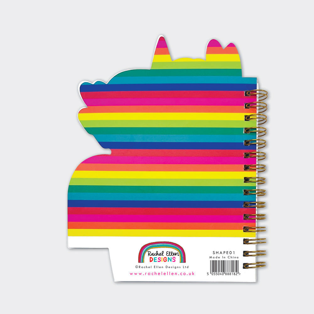 Rachel Ellen - Cuaderno de espiral con forma de unicornio
