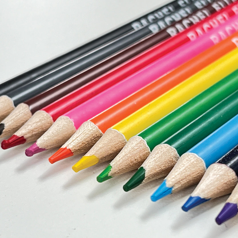 Set de lápices de colores perfumados con goma de borrar Unicornios - Rachel Ellen