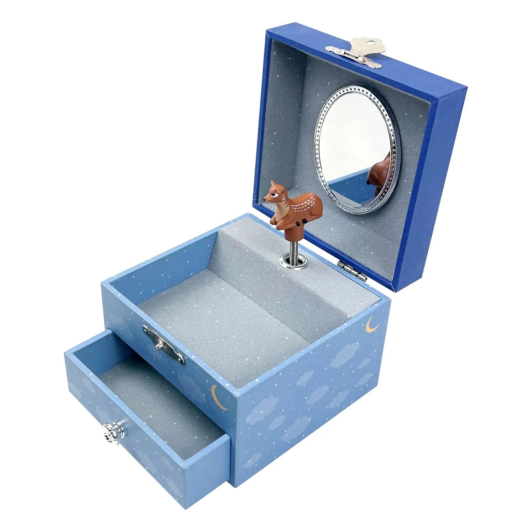 Caja de música fosforescente Trousselier - Zorro | Azul
