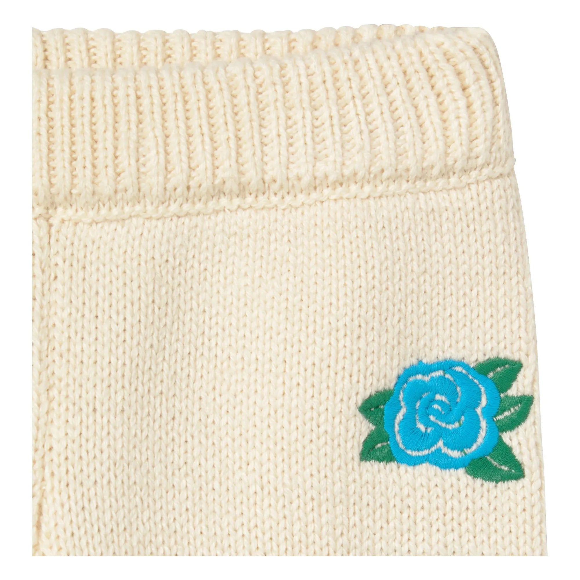 Tinycottons - Pantalón de Malla de Rosas | Crudo