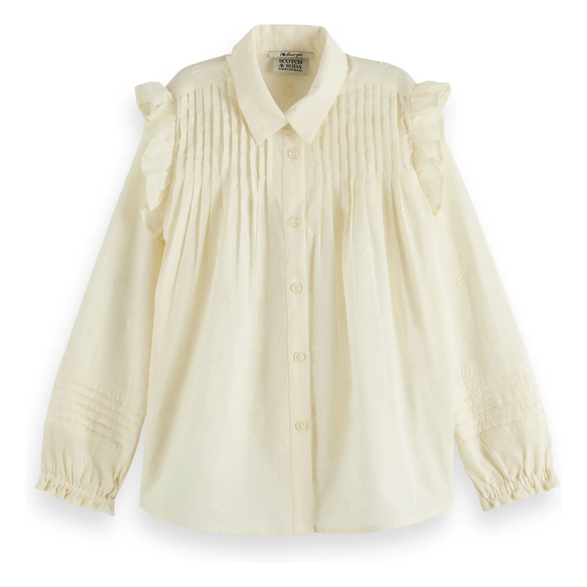 Scotch & Soda - Blusa con volantes | Crema