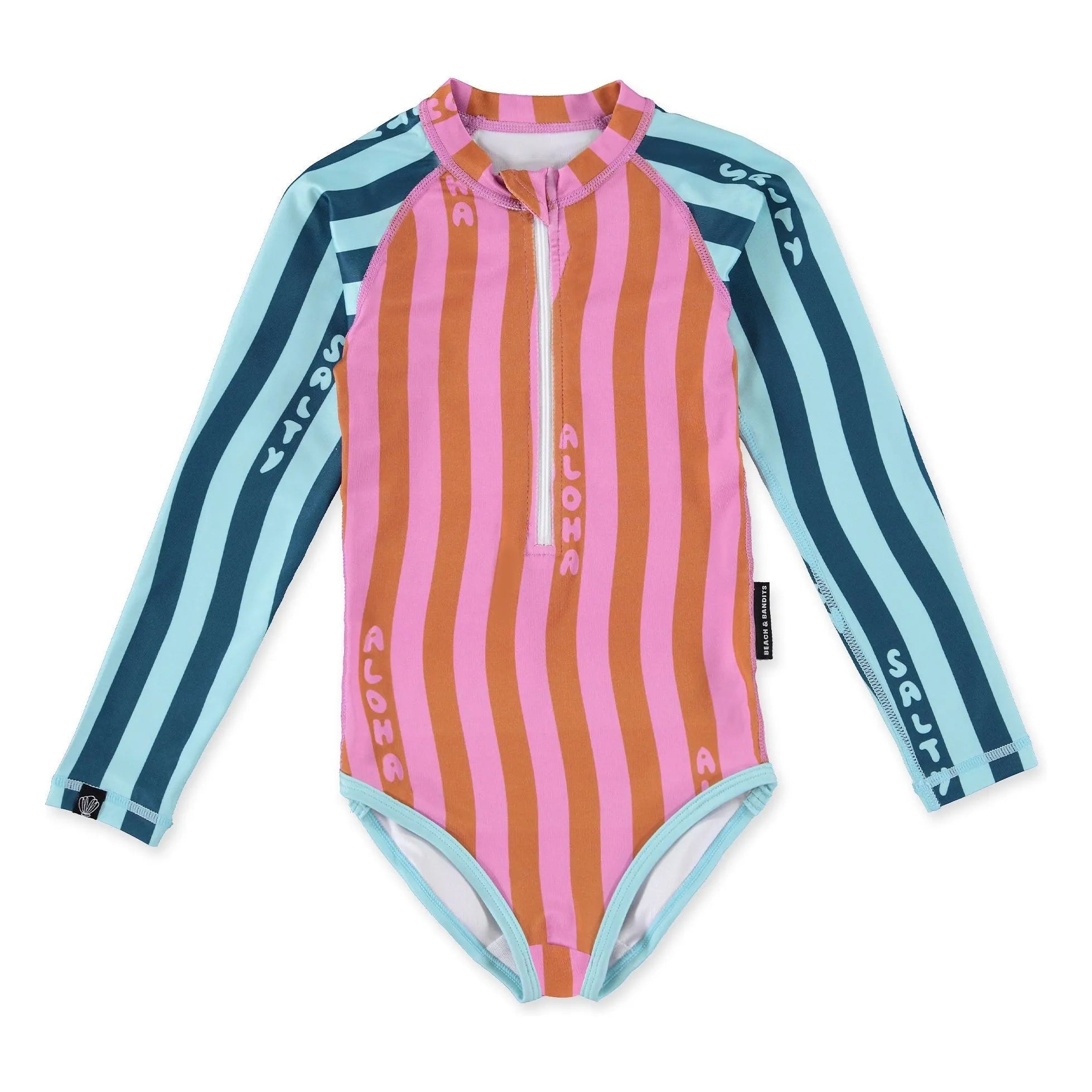 Beach & Bandits - Bañador Antiarrugas Salty Stripes Fibras Recicladas | Azul Marino