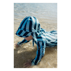 Beach & Bandits - Salty Stripes Mono de Protección UV de Fibra Reciclada | Azul Marino