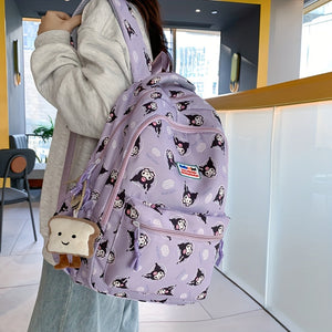 Sanrio - Mochila escolar Kuromi
