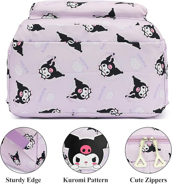Sanrio - Mochila escolar Kuromi
