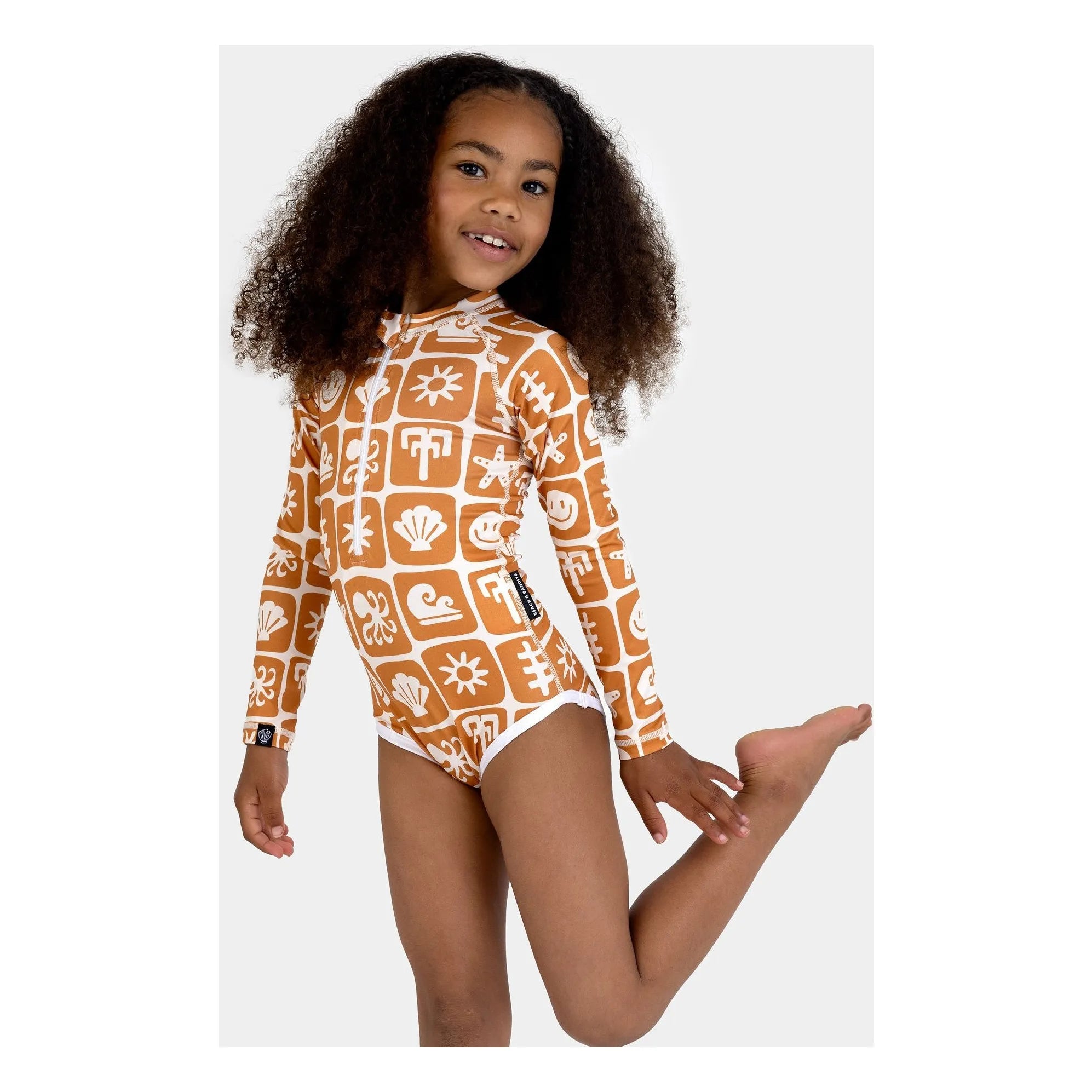 Beach & Bandits - Bañador con Protección UV Sea Smiley Fibras Recicladas | Teja