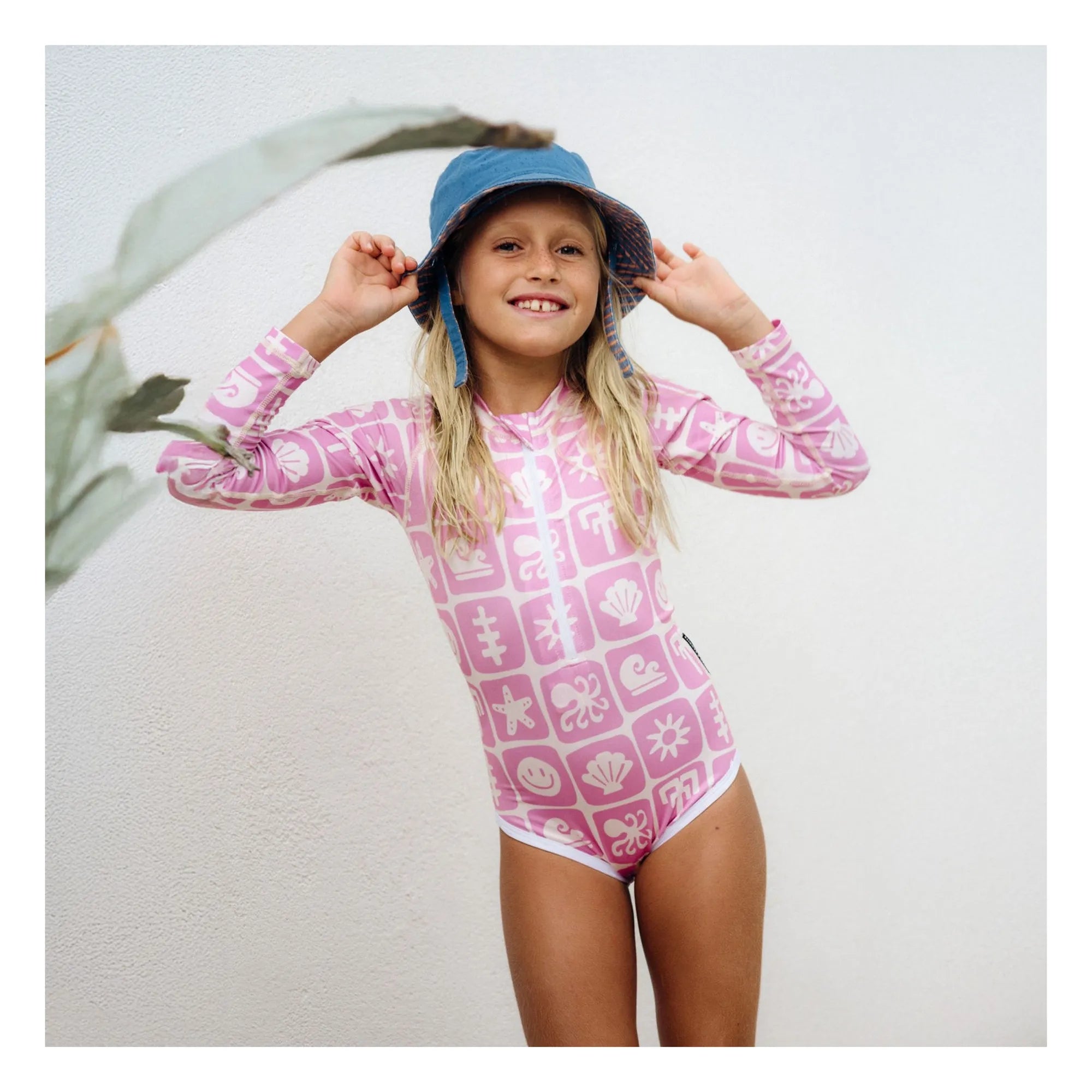 Beach & Bandits - Bañador con Protección UV Sea Smiley Fibras Recicladas | Rosa