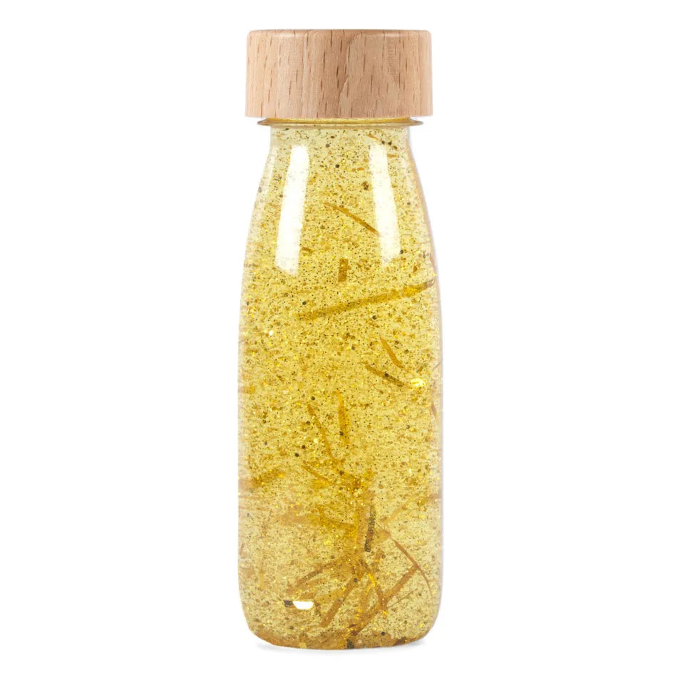 Petit Boum - Botella sensorial | Oro