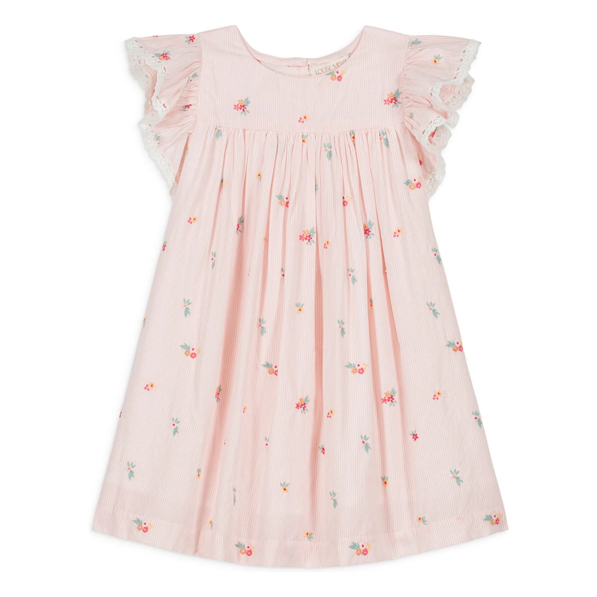Louise Misha - Vestido de algodón orgánico Shanti | Rosa Claro