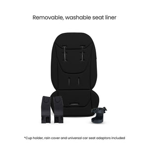 Silver Cross Breez Stroller - Onyx-Strollers-Onyx- | Natural Baby Shower
