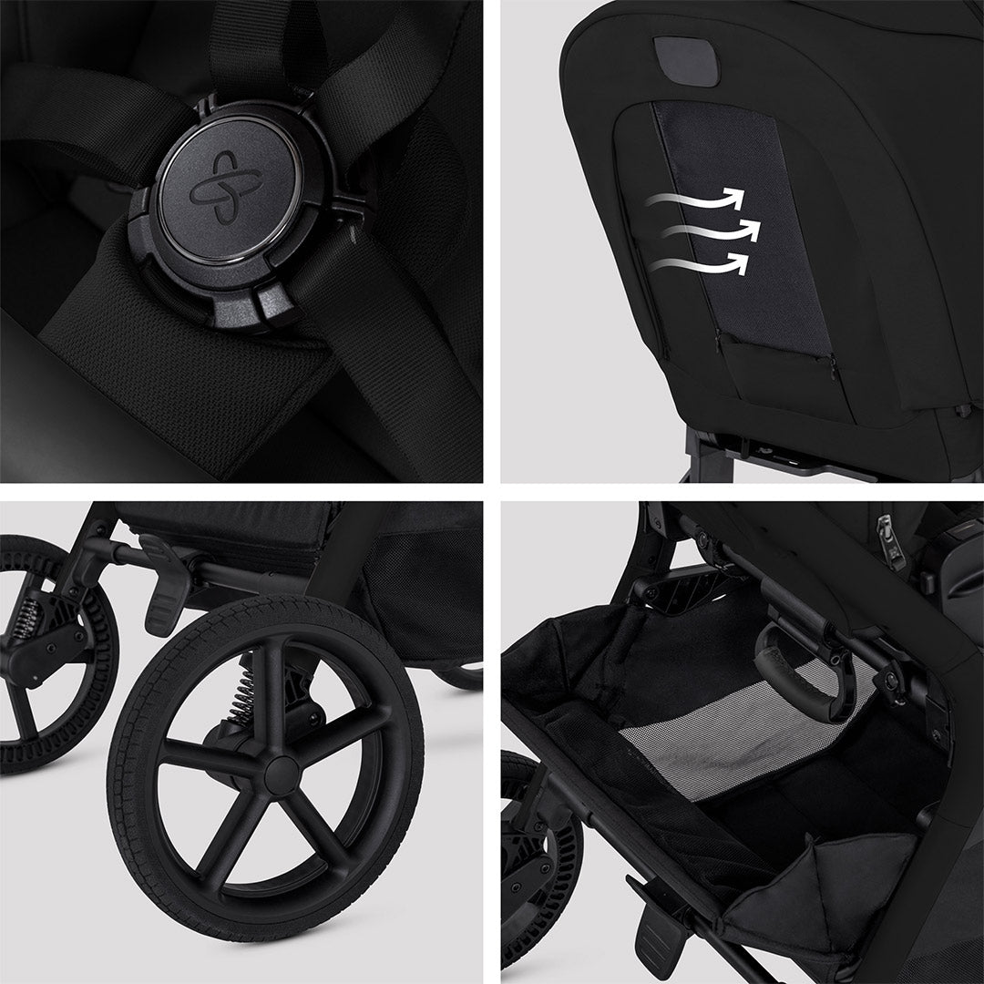Silver Cross Breez Stroller - Onyx-Strollers-Onyx- | Natural Baby Shower
