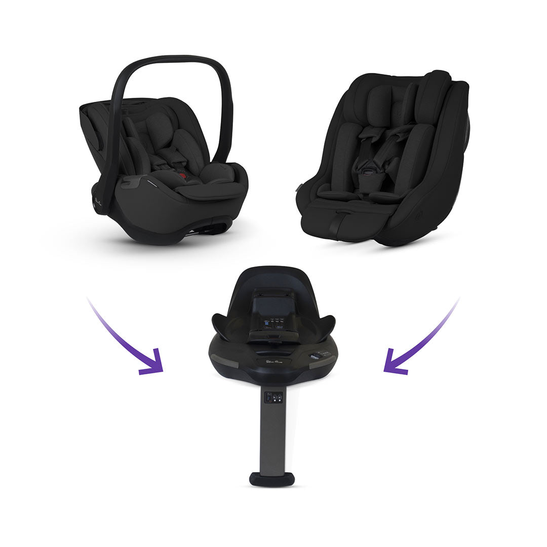 Silver Cross Reef 2 SPECIAL EDITION Ultimate Family 360 Bundle-Travel Systems-Frappe-Iconic Black | Natural Baby Shower