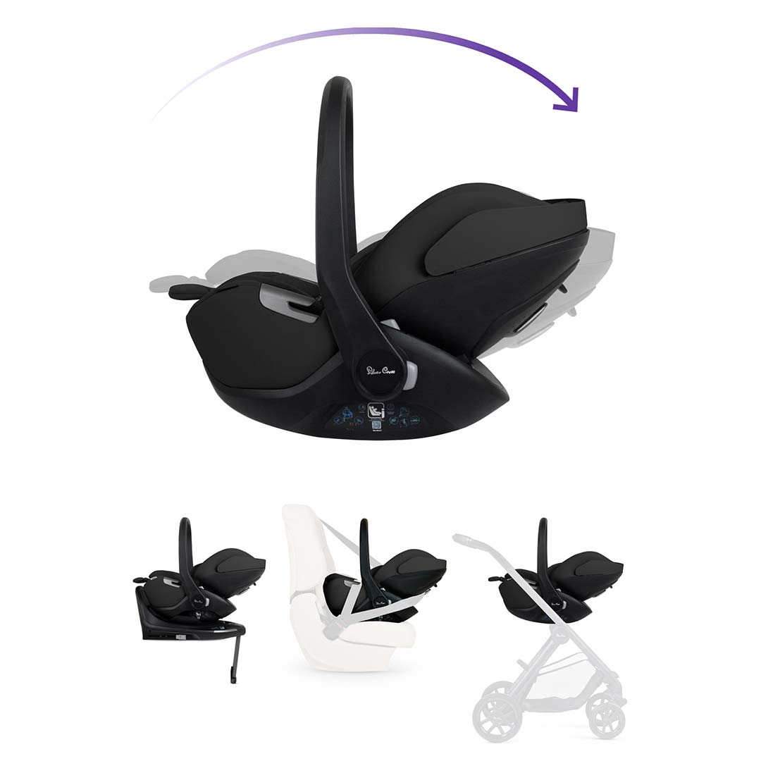 Silver Cross Reef 2 SPECIAL EDITION Ultimate Family 360 Bundle-Travel Systems-Frappe-Iconic Black | Natural Baby Shower