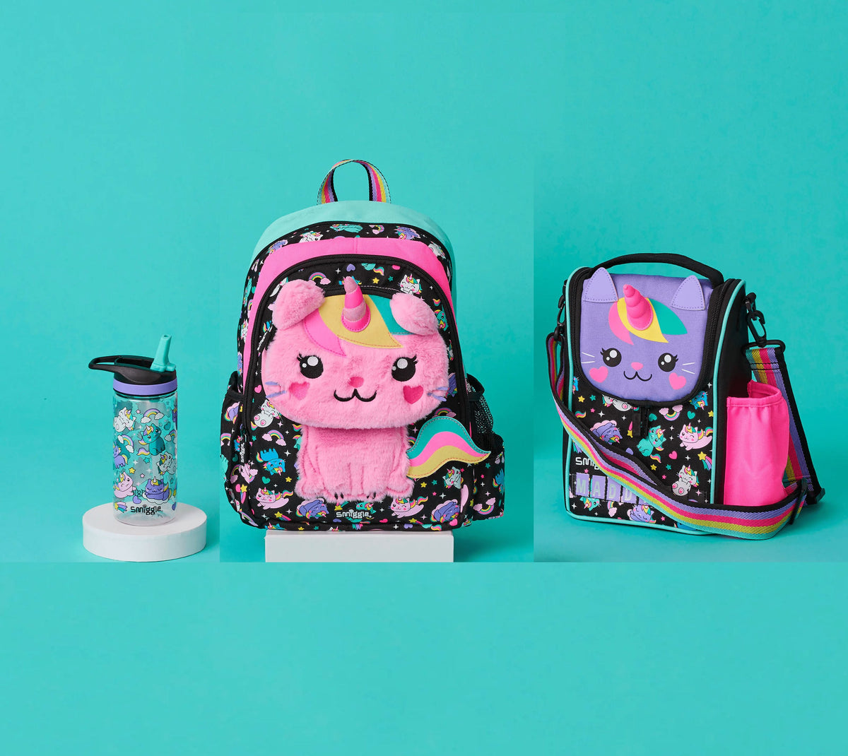 Smiggle - Set de 3 piezas de mochila para guardería y preescolar
