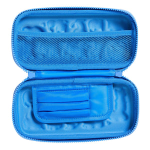 Smiggle - Estuche rígido pequeño lila con relieve 3D