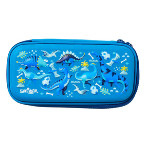 Smiggle - Estuche rígido 3D en relieve azul pequeño