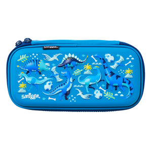 Smiggle - Estuche rígido 3D en relieve azul pequeño