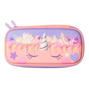 Smiggle - Estuche de Unicornio 3D en Relieve de Tapa Dura